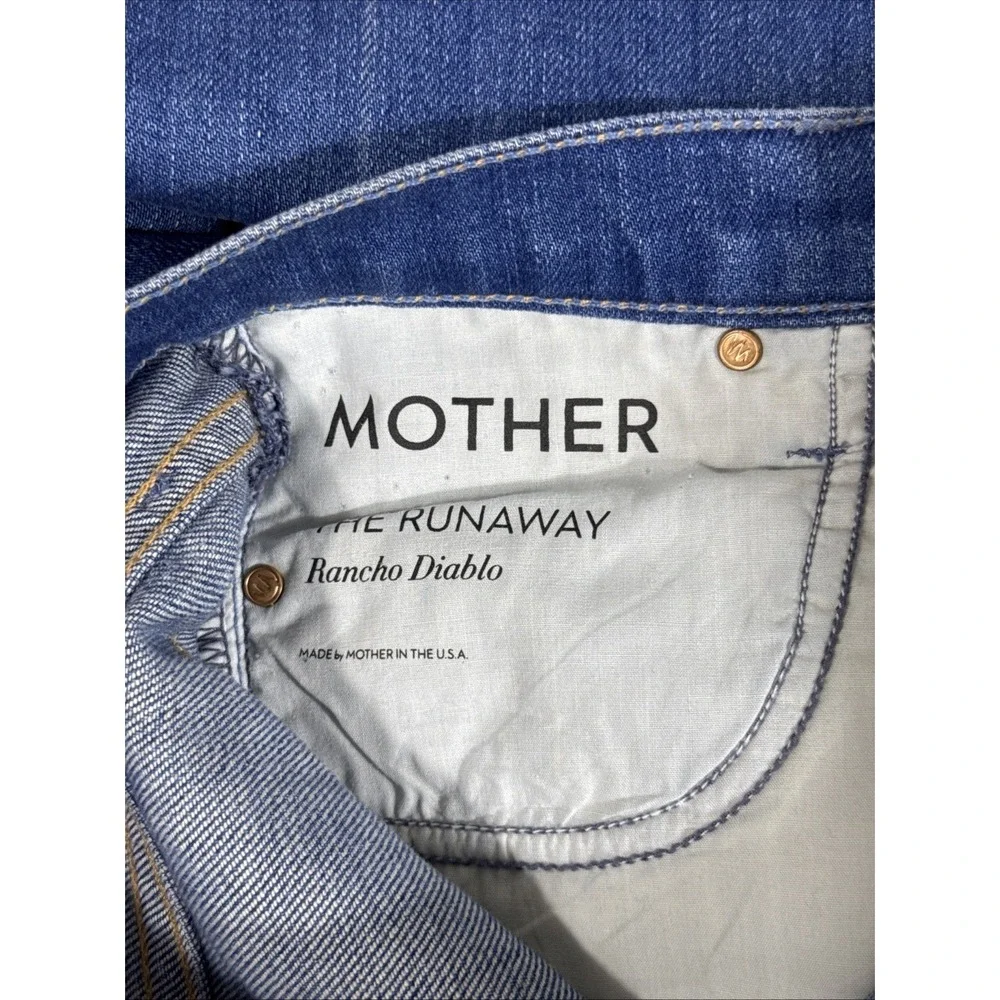 Mother The Runaway Jeans Womens Size 27 Rancho Diablo Hippie Cowgirl Indie - Picture 14 of 16